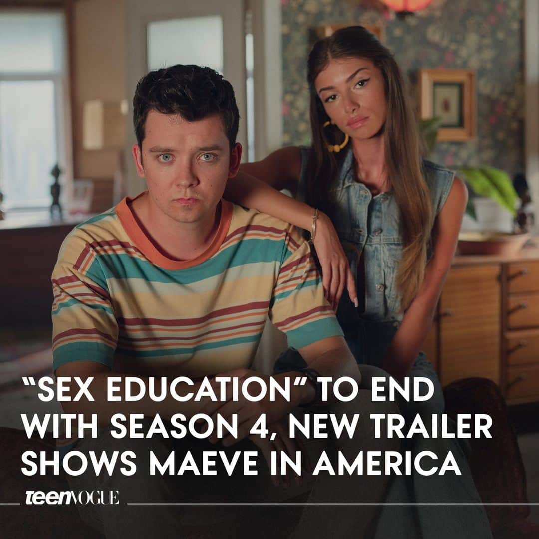 Teen Vogueのインスタグラム：「I'm not ready for #SexEducation to end 😭 Watch the new trailer for the final season at the link in bio 👀  (📸: Netflix)」