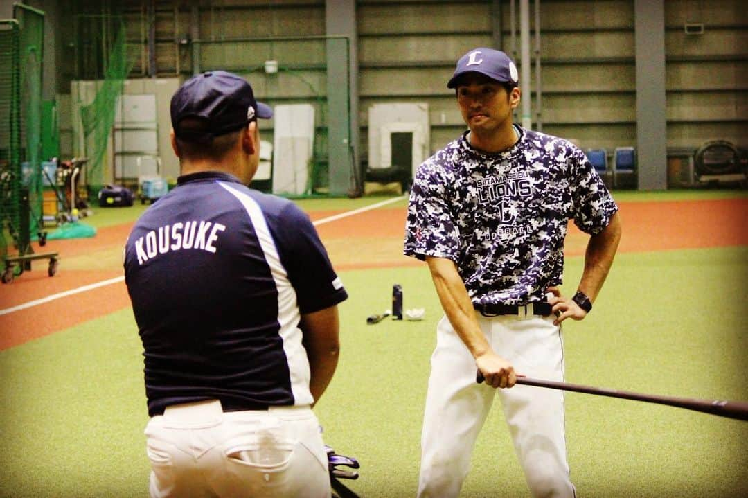 田代将太郎のインスタグラム：「生徒とお話し🤗 #アカデミー　#Lions #ライオンズベースボールアカデミー #lionsbaseballacademy」