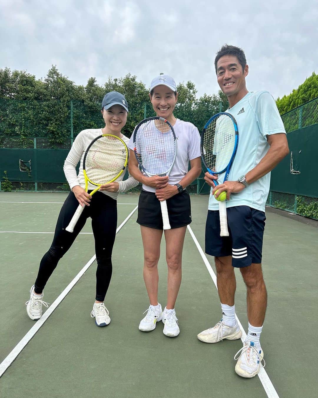 奈良くるみのインスタグラム：「伊達さんと夏希さんとテニス🎾 楽しい‼️けどテニスの調子は悪め🤣  #奈良くるみ  #kuruminara  #テニス  #tennis  #テニスプレイヤー  #tennisplayer」