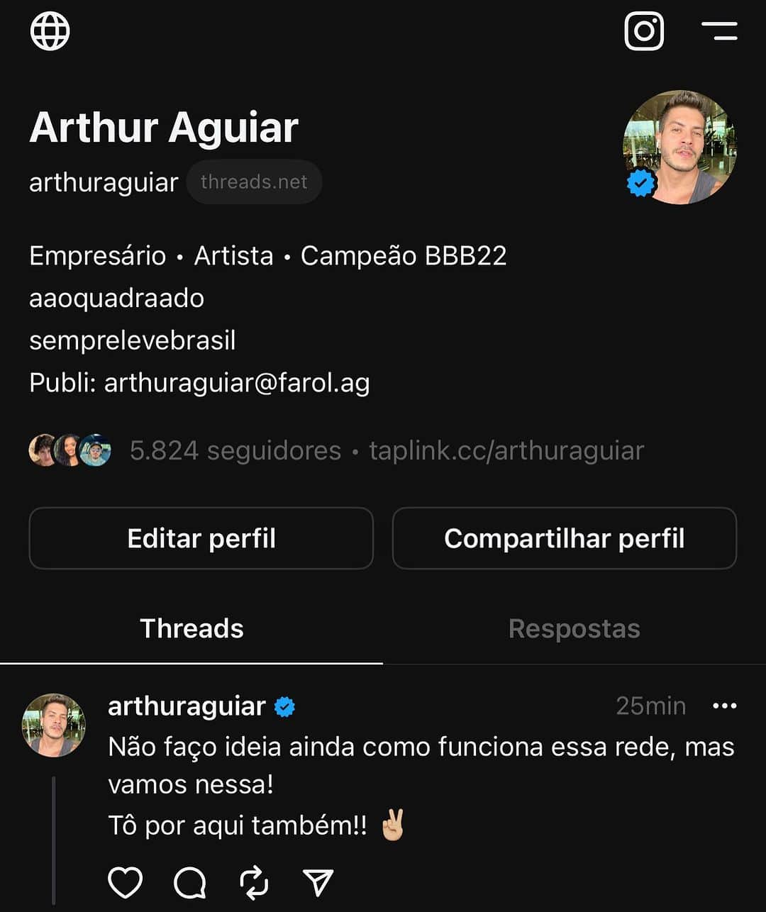 Arthur Aguiarのインスタグラム：「Também já tô por lá… Mais alguém? 🙋🏻‍♂️」