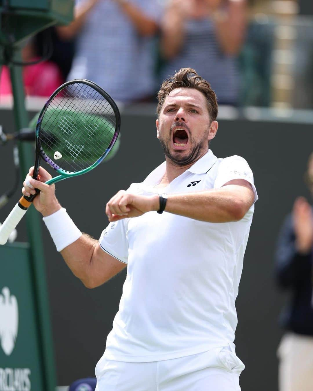 スタニスラス・ワウリンカさんのインスタグラム写真 - (スタニスラス・ワウリンカInstagram)「This one’s for the Stan stans 👊  #Wimbledon」7月6日 22時02分 - stanwawrinka85