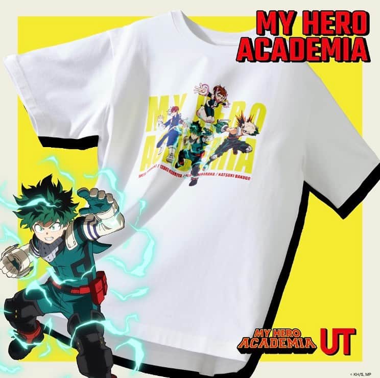 uniqlousaのインスタグラム：「🔥We are going Plus Ultra!🔥  Get ready to be the No.1 Pro Hero with Deku, Todoroki + more of your favorite My Hero Academia characters.   Find the full collection now in all stores and Uniqlo.com  #Uniqlo #UniqloUT #UniqloUsa #myheroacademia」