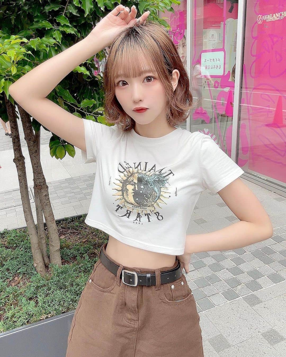 濱越さおりさんのインスタグラム写真 - (濱越さおりInstagram)「. お腹出るTシャツかわいい🫶🏻  #shein購入品 #shein #sheinコーデ #プチプラコーデ #プチプラ #半袖tシャツ #夏コーデ #夏服コーデ #オルチャン #オルチャンファッション #オルチャンコーデ #韓国ファッション #韓国コーデ #idol #地下アイドル #アイドル #お腹 #へそ出し」7月6日 22時09分 - hamakoshi_saori