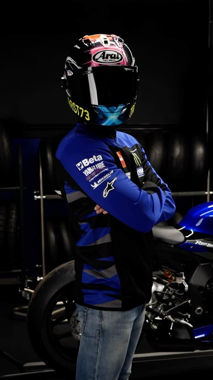 のインスタグラム：「Back at it again ✊  @73trast has started the second challenge of the 2023 @motogpesport Pro Draft. From 5-9 July he is taking on the Silverstone Circuit in wet conditions 🌧️   #MonsterYamaha | #MotoGPeSport | #73Trast | #Trastevere73」