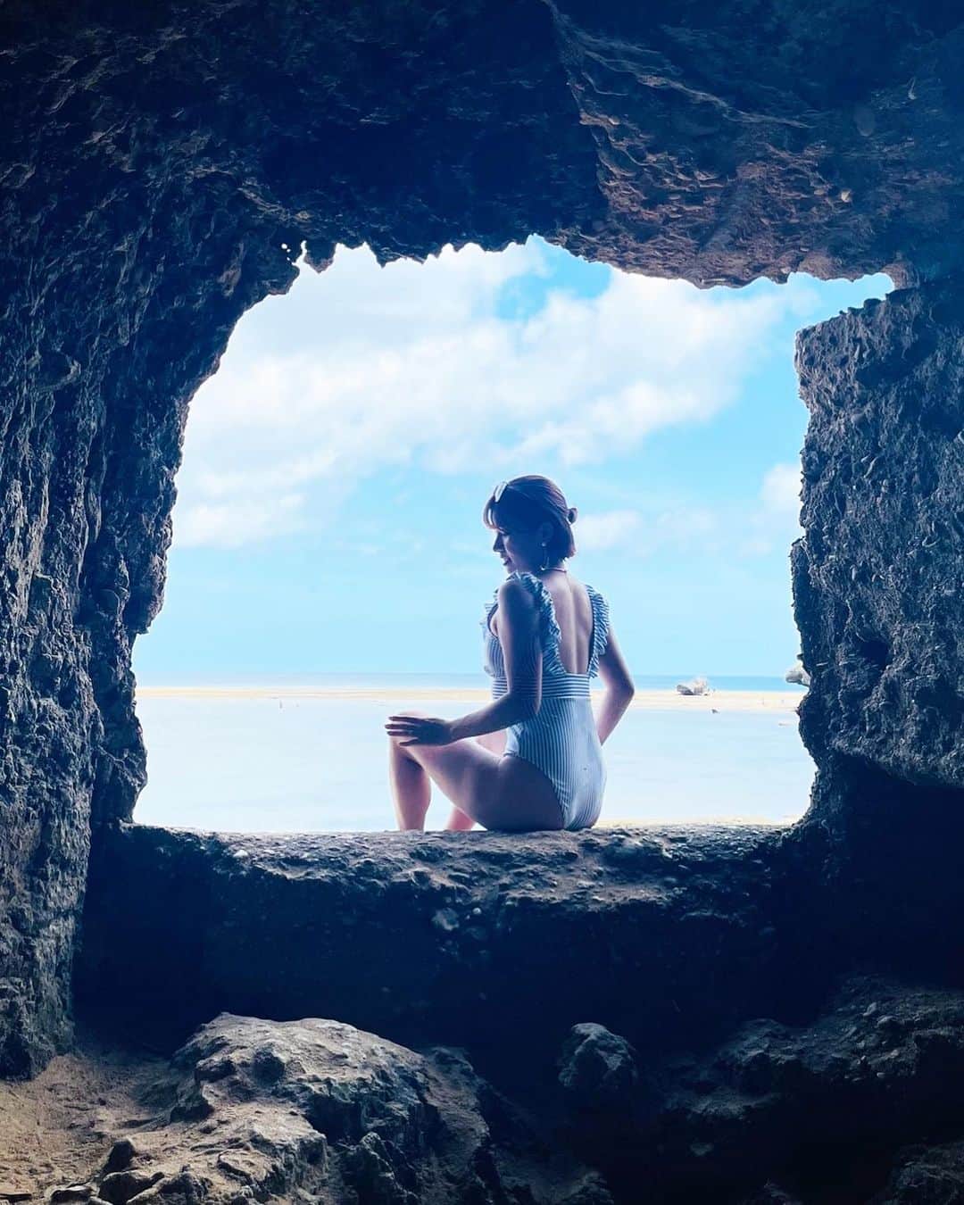 ほなみのインスタグラム：「🌿👙♡ 自然に触れたいなあ…🫶  夏らしいお天気になってきたね🍉 . 今年は… 久しぶりに地元福岡で過ごす夏☀︎ 楽しみたい☺️♡」