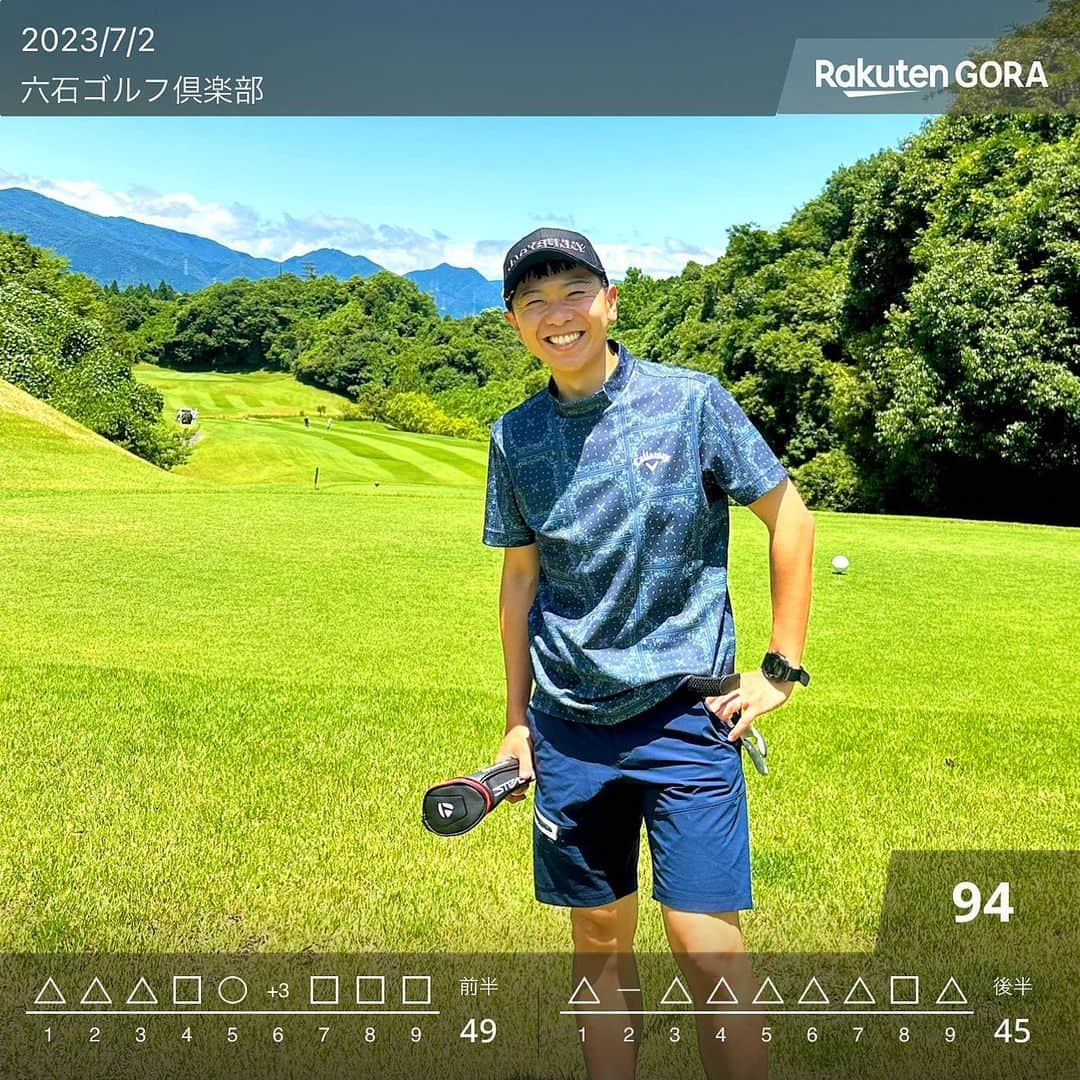 上坂嵩さんのインスタグラム写真 - (上坂嵩Instagram)「⛳️ . 先日のゴルフ⛳️ 過去ベストに並ぶ、94でした！ . もっとがんばるぞー！💪 . . #六石ゴルフ倶楽部 #三重 #愛知ゴルファー #東海ゴルファー  #休日ゴルフ #週末ゴルファー  #ゴルフ #golf #ゴルフ好きな人と繋がりたい  #ゴルフ好き #ゴルフコーデ #ゴルフ男子 #メーテレ #アップ #アナウンサー #フィールドキャスター #上坂嵩」7月6日 23時03分 - takashi_uesaka_nbn