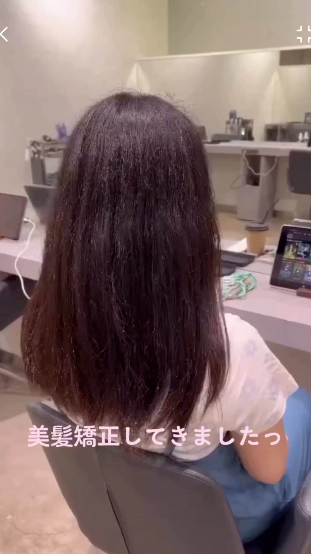 のインスタグラム：「過去一髪質わるかったのが過去一綺麗になりましたぁ😍💗鏡をみるたびににやけちゃいます💗 #髪質改善 #美髪矯正 #縮毛矯正 #ロングヘア #さらさらヘアー #表参道 #アイドル #idol #タレント #いいね歓迎 #フォロー大歓迎 #followｍe」