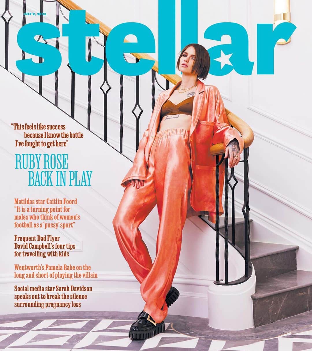 ルビー・ローズのインスタグラム：「SNEAK PEEK: @rubyrose stars on the cover of this Sunday’s Stellar. Find it inside The Sunday Telegraph (NSW), Sunday Herald Sun (VIC), The Sunday Mail (QLD), and Sunday Mail (SA).  Photography: @daniel_nadel_photography  Stellar Styling: @irenetsolakas  Stellar Hair: @taylorjameshair  Stellar Make-up: @kristyanlow  Interview: @karlie_rutherford  Editor-in-Chief: @sarrahlemarquand」