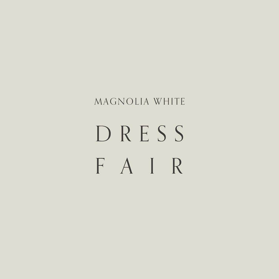 Magnolia Whiteのインスタグラム：「. 【DRESS FAIR infomation】 今月のドレスフェアをご紹介します。  ✴︎名古屋✴︎ Dress fair 7/22(土)~7/23(日) 場所: MAGNOLIA WHITE nagoya  ✴︎大阪✴︎ Galia lahav Dress fair 7/29(土)~7/30(日) 場所: MAGNOLIA WHITE shinsaibashi  ドレスフェアでは素敵なドレスをご覧いただけますので、ぜひお見逃しなく。  プロのスタイリストがアドバイスやスタイリングの提案をさせていただきます。  また、ご予約いただきご成約になりました方には特別なプレゼント、特典もございます。 みなさまのご予約をお待ちしております。  ■お問い合わせ MAGNOLIA WHITE nagoya 052-971-2777 平日11:00-18:00／土日祝日10:00-19:00 火曜定休（祝日除く／完全予約制）  MAGNOLIA WHITE shinsaibashi 050-3646-3336 平日11:00-18:00／土日祝日10:00-19:00 火曜定休（祝日除く／完全予約制）  ※トップページのLinktree【来店ご予約・お問い合わせ】よりご予約も可能です。」