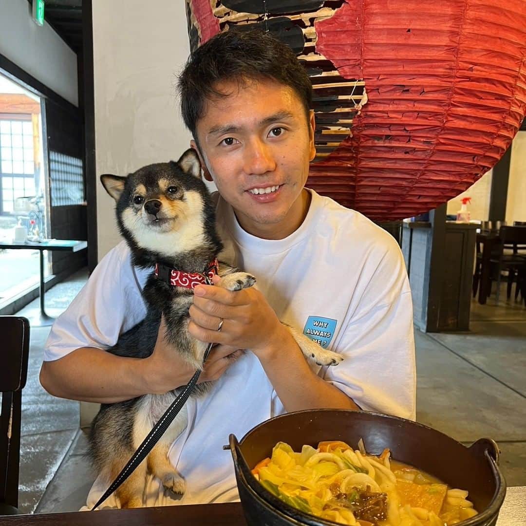 吉野恭平のインスタグラム：「・ 今日は大切な家族の 愛犬「モナカ」を紹介します！  モナカは3才になる黒豆柴ちゃんで、 試合や練習で疲れて帰宅しても 必ずお出迎えをしてくれる 最高の心の癒しです！！  正に"目に入れても痛くない" 可愛い奴です笑  #横浜FC #サッカー選手 #愛犬 #愛犬との暮らし #家族」