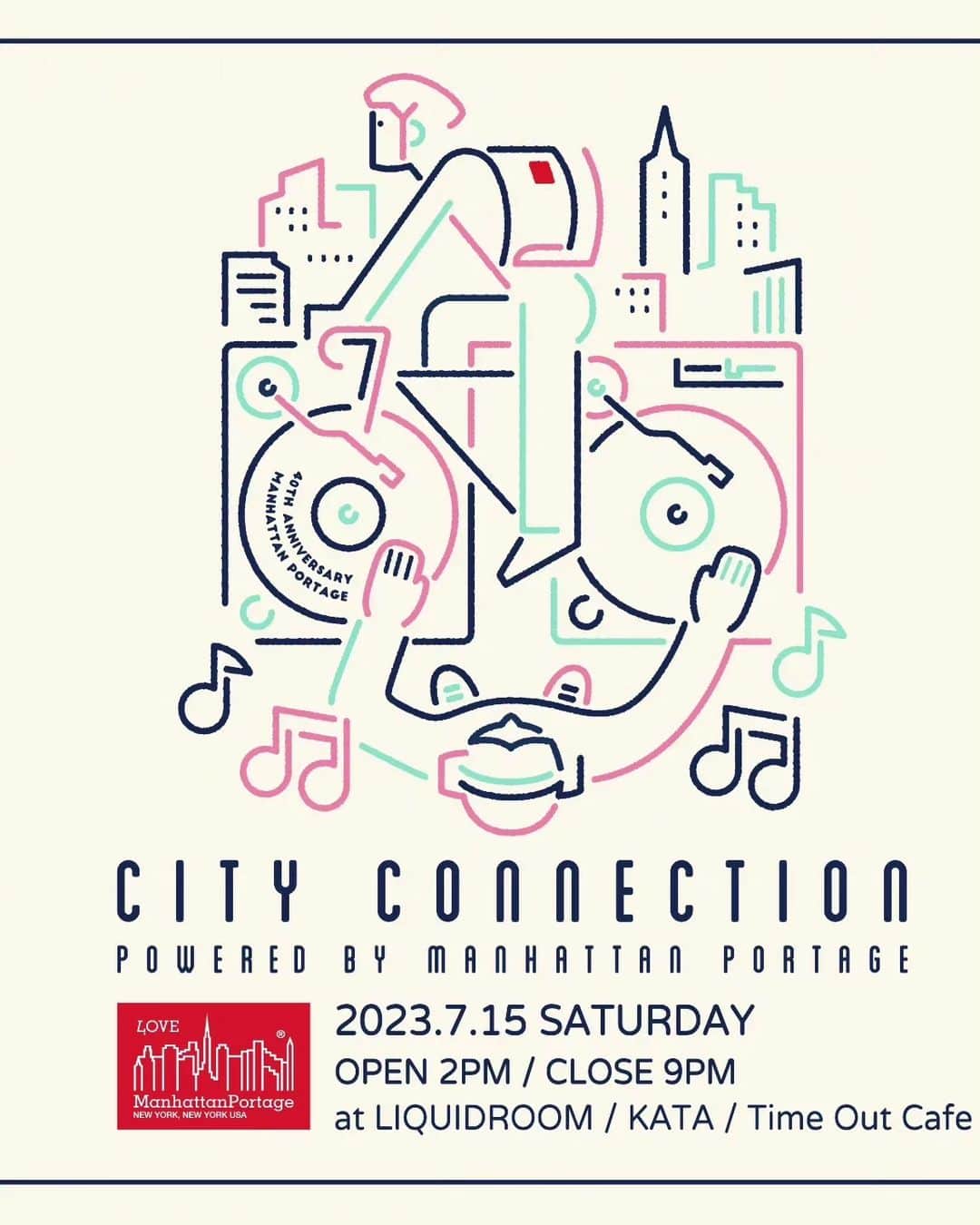 スチャダラパーさんのインスタグラム写真 - (スチャダラパーInstagram)「スチャダラパーが 7/15（土）に開催されるCity Connectionに出演します！ ライブに伴い、Manhattan Portage TOKYOさんにお伺いさせて頂きました！ お店も、ライブも、どちらも是非お越しください〜！  @cityconnect1983 @mp_japan #cityconnection #manhattanportage #マンハッタンポーテージ」7月6日 16時53分 - sdp1990_official