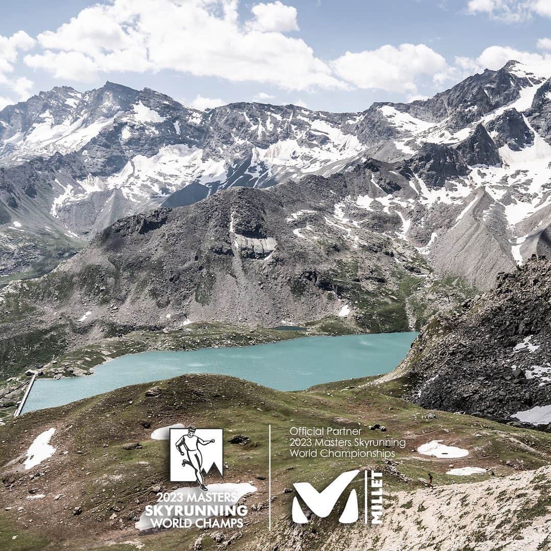 ミレーのインスタグラム：「💥 Announcement: @millet_mountain Official Partner 2023 Masters Skyrunning World Championships where over-forties skyrunners will compete for medals and titles at the #RoyalUltraSkyMarathon! Join us on July 30 in Ceresole Reale, Piedmont (IT). . . . #MILLET  #SkyrunningMasters #SkyrunningFederation」