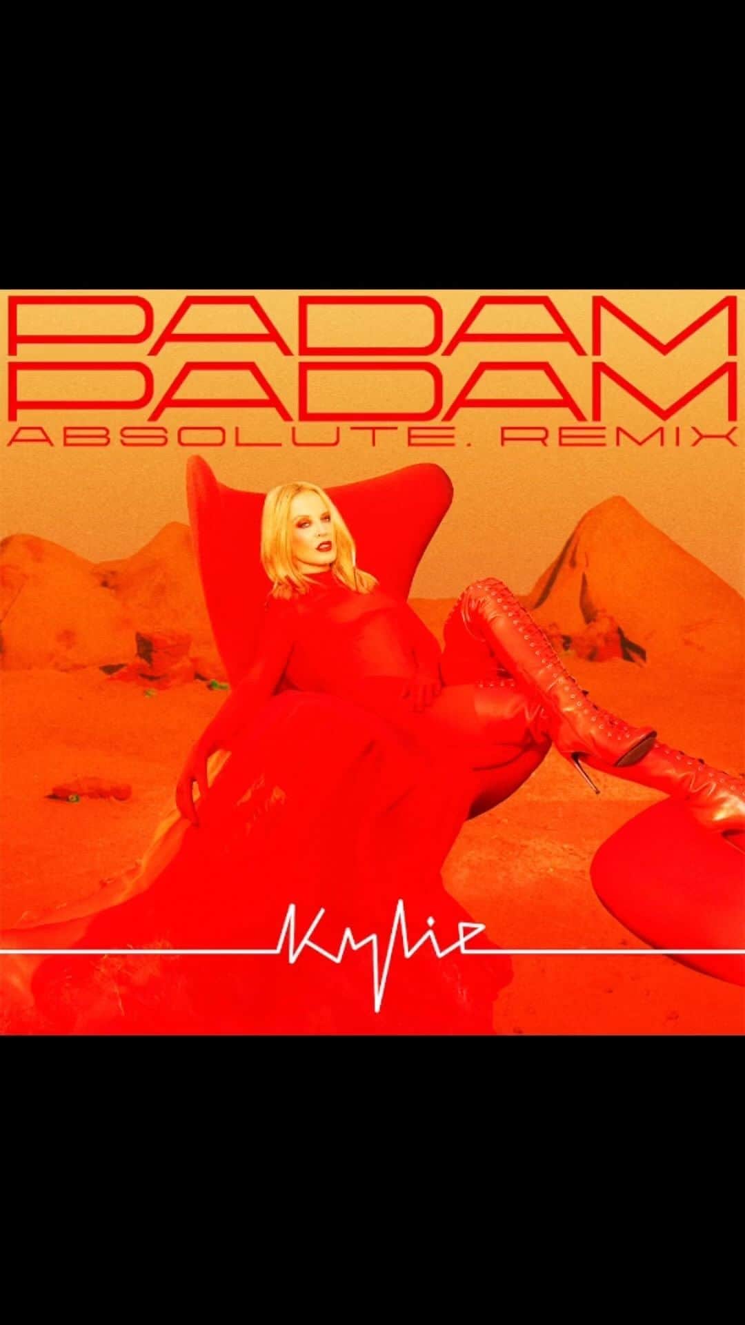 カイリー・ミノーグのインスタグラム：「LOVERS!! The ❤️ Padam Padam @absoluteishere Remix ❤️ has arrived! Now available to download exclusively on the official store 🥰」