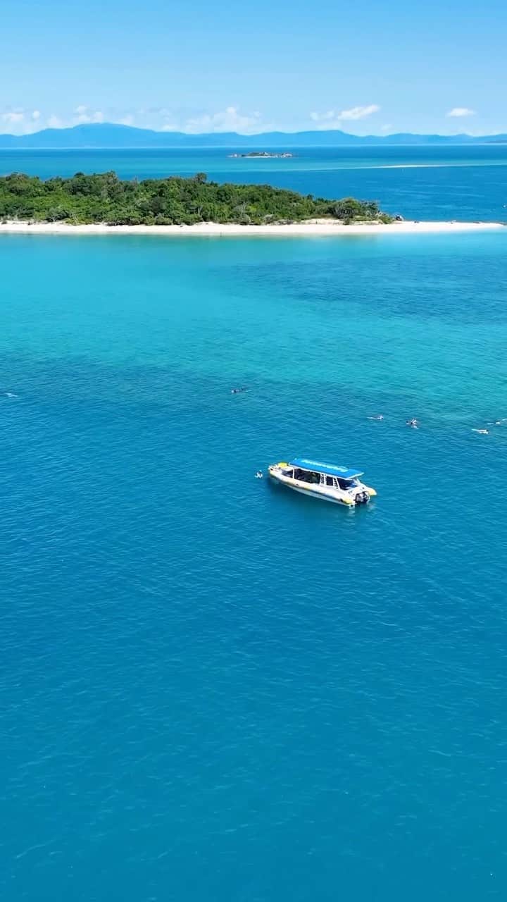 Australiaのインスタグラム：「Now, this is the kind of beach we wouldn’t mind being stranded on 😉🌴 If you’re looking for a way to kickstart your weekend, we reckon a tour with @oceanrafting in @whitsundaysqld would do the trick👌 Book the ‘Fly and Raft’ package to experience the stunning @gbrmarinepark in two wildly different but equally unforgettable ways 🛩️🤿 .   🎥: @oceanrafting   📍: @gbrmarinepark, @thewhitsundaysqld, @queensland   #seeaustralia #comeandsaygday #thisisqueensland #lovewhitsundays」