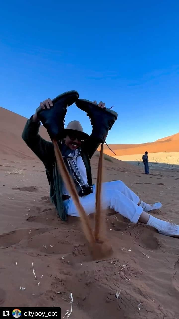 ブリアナ・エヴィガンのインスタグラム：「Epic video by @cityboy_cpt showin off his @veldskoenshoes @moveme.studio Ranger Boot. Thanks for this man, looks like an unreal trip. ♥️ go get your boots now! Link in bio, leave your positive footprint where ever you step in the world. #Love #Trust」