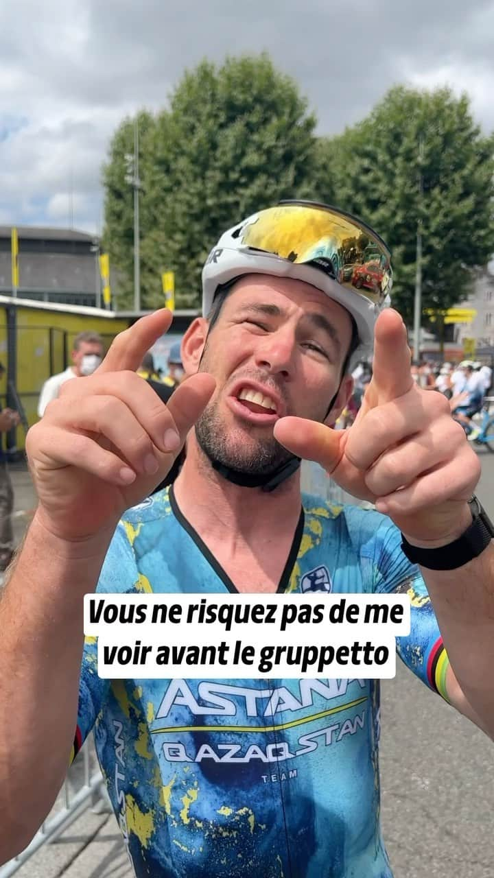 マーク・カヴェンディッシュのインスタグラム：「🫵 Message from Mark !  🫵 Mark a un message pour vous !  #TDF2023」