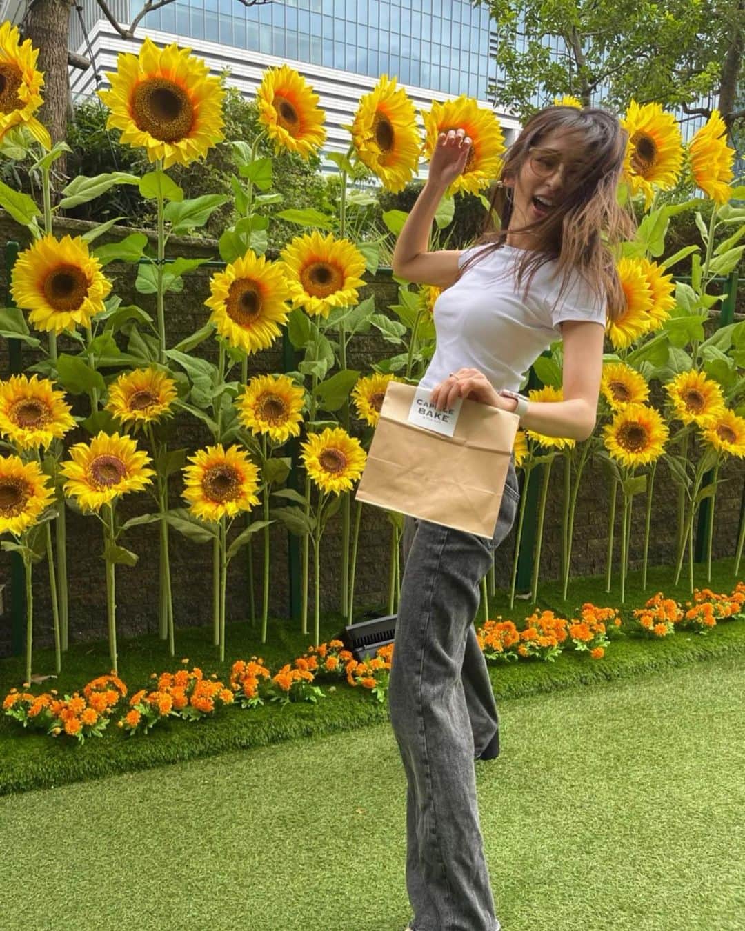 有馬綾香のインスタグラム：「荒ぶってるわたし🌻」