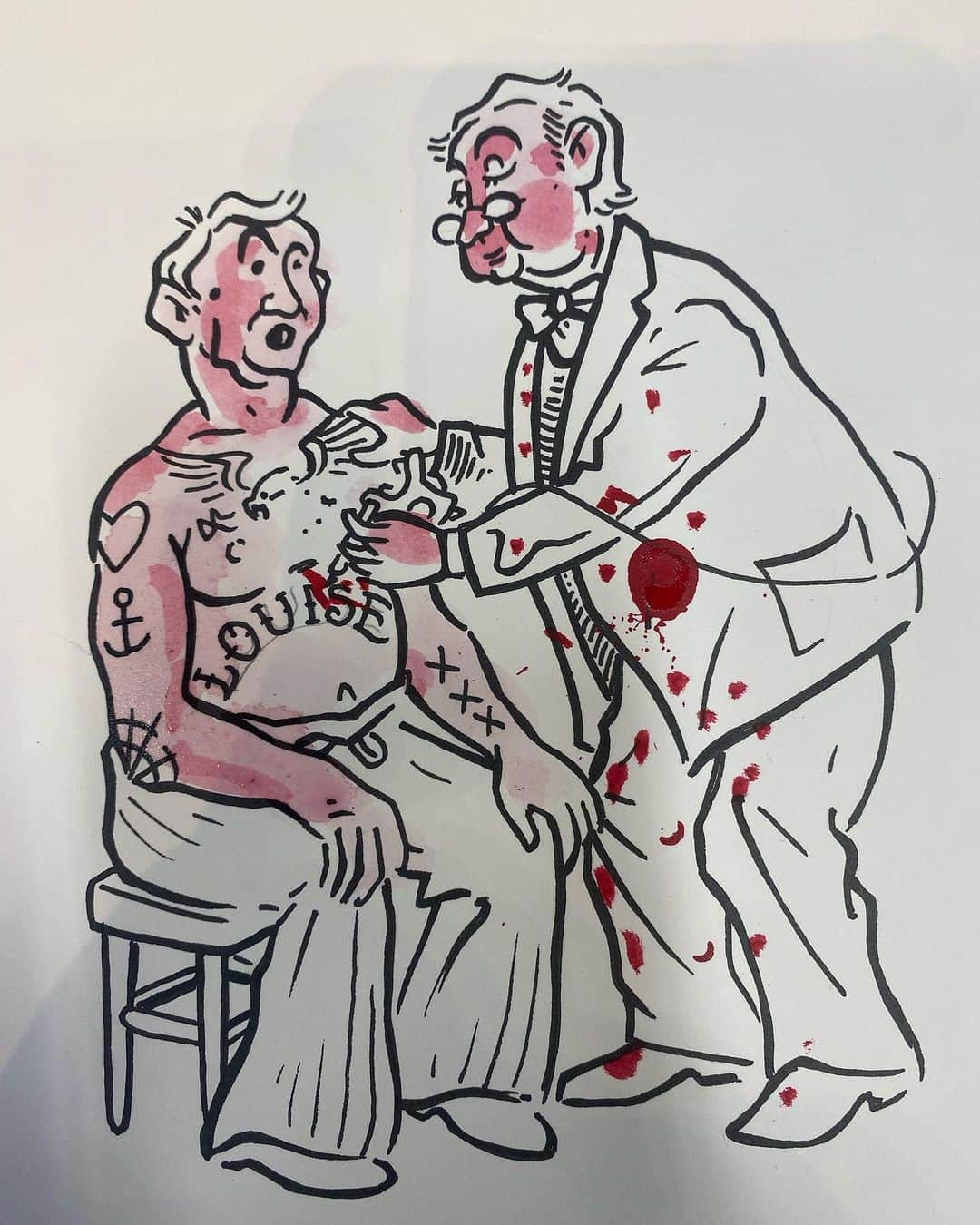 アムステルダム・タトゥー・ミュージアムさんのインスタグラム写真 - (アムステルダム・タトゥー・ミュージアムInstagram)「You bet it hurts」7月6日 21時39分 - tattoomuseum