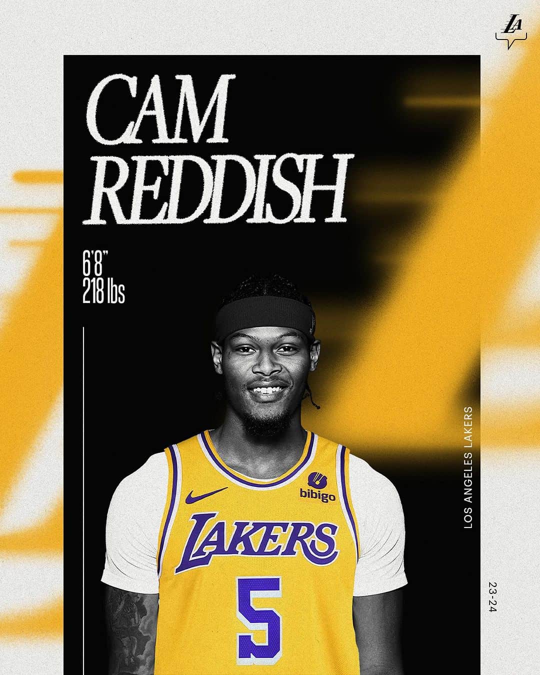 Los Angeles Lakersさんのインスタグラム写真 - (Los Angeles LakersInstagram)「OFFICIAL: Cam Reddish joins the Purple and Gold 💜💛」7月7日 7時37分 - lakers