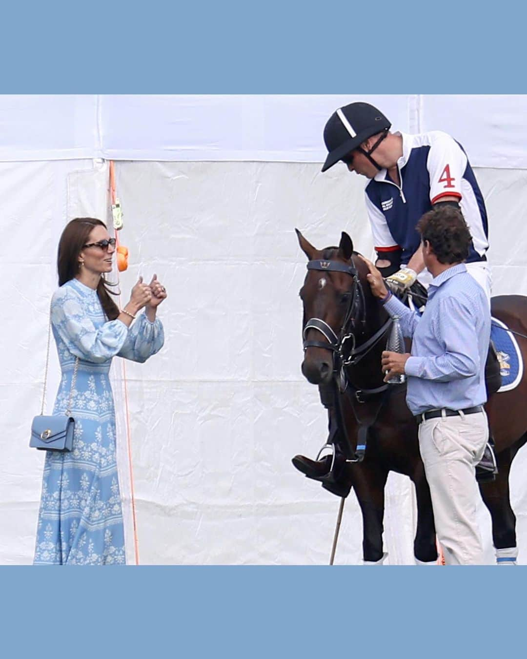 Just Jaredさんのインスタグラム写真 - (Just JaredInstagram)「Kate Middleton cheers on Prince William, and shares a kiss on the cheek with him, after he played in the Royal Charity Polo Cup as part of the winning team in London #KateMiddleton in @beulahlondon  #PrinceWilliam #PrincessCatherine #PrinceofWales #PrincessofWales #BritishRoyalFamily Photos: Getty」7月7日 8時08分 - justjared