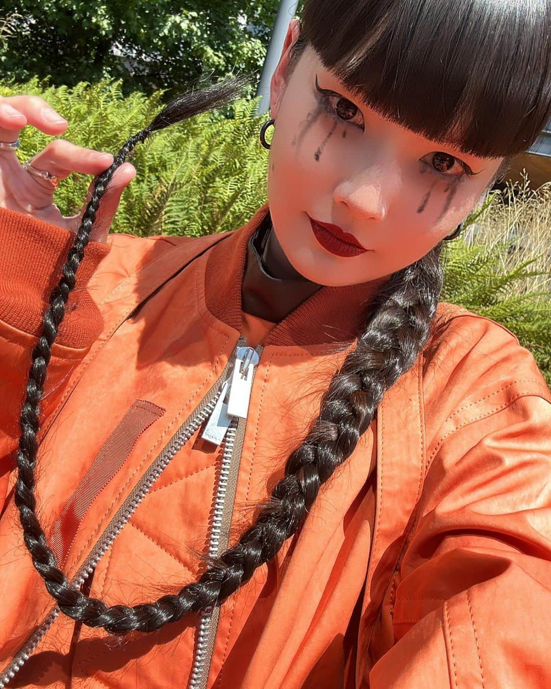 秋元梢さんのインスタグラム写真 - (秋元梢Instagram)「😆🧡👋🏻 #pmfw #sacai」7月7日 0時08分 - akimoto_kozue