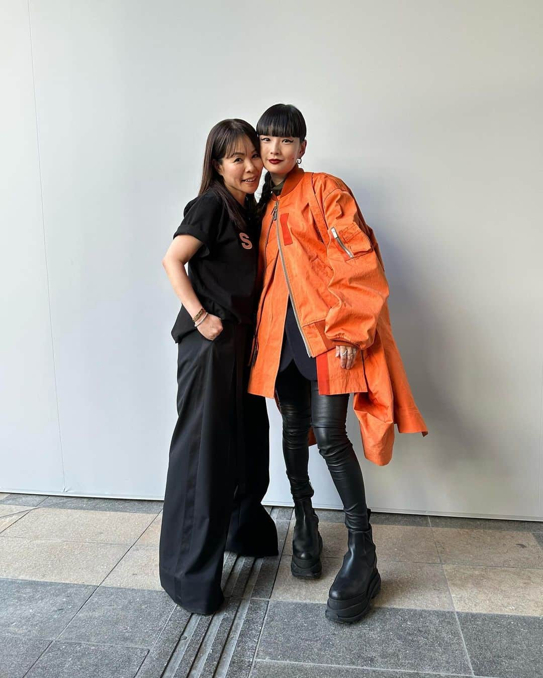 秋元梢さんのインスタグラム写真 - (秋元梢Instagram)「😆🧡👋🏻 #pmfw #sacai」7月7日 0時08分 - akimoto_kozue