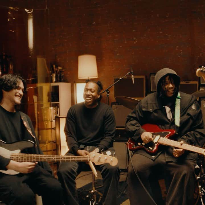 Fender Guitarのインスタグラム：「"When I play a Fender, it allows me to speak in another language that's universal." @jeandawsn reflects on the role guitar has played in his life and relationship with his bandmates. Learn more about the Player Series at the link in bio.」