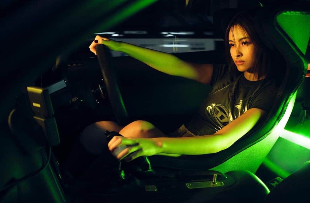 ディーゼルのインスタグラム：「Tokyo nights.   @lala__takahashi wears a metallic Oval D halter top from the #DieselPreFall23 collection in @numerotokyo issue No. 168.   Photographer: @jackwaterlotstudio Fashion Director: @akoakotanaka   #ForSuccessfulLiving」