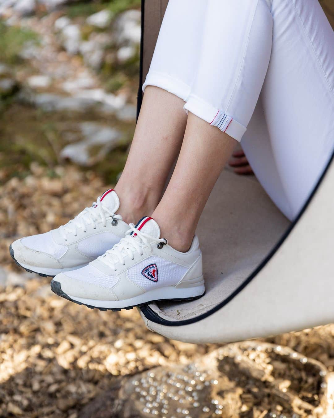 のインスタグラム：「Enjoying every step of the way. 👟 Whether you're strolling in the city or exploring a mountain village, our heritage sneakers' soft cushioning keeps you light on your feet.  Find your perfect pair at rossignol.com   #Anotherbestday #mybestsneakers #summer  📸 @garnier_louis_photo」