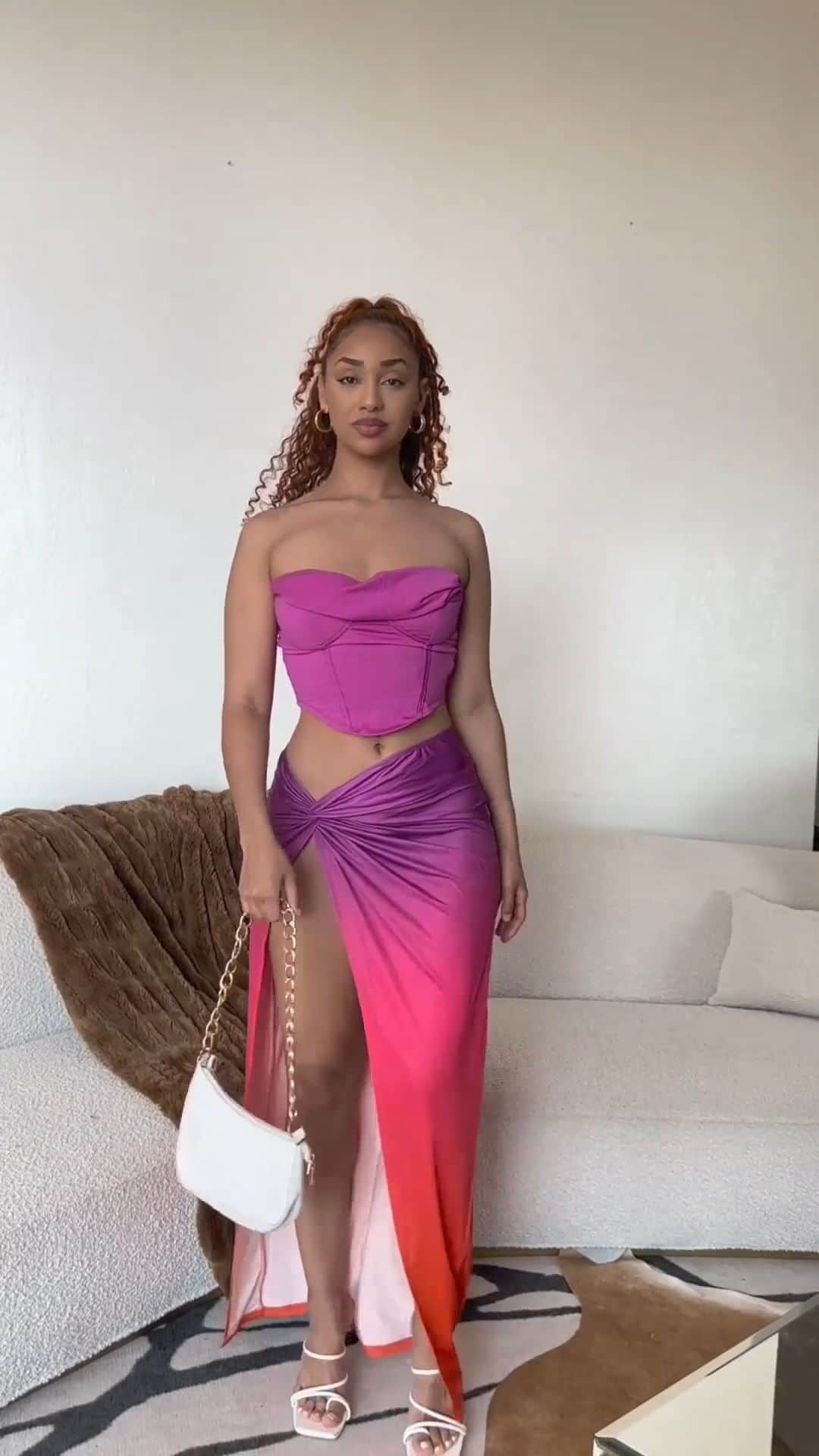 SHEINのインスタグラム：「@michellesegredo is catching vibes and turning them into vibrant fits 💫🤩 Which looks would unlock your summer style transformation? 👇  🔎13910464 13953448 12284628 2984405 13492408 11529936   #SHEIN #SHEINforAll #SHEINstyle #fashion #chic」