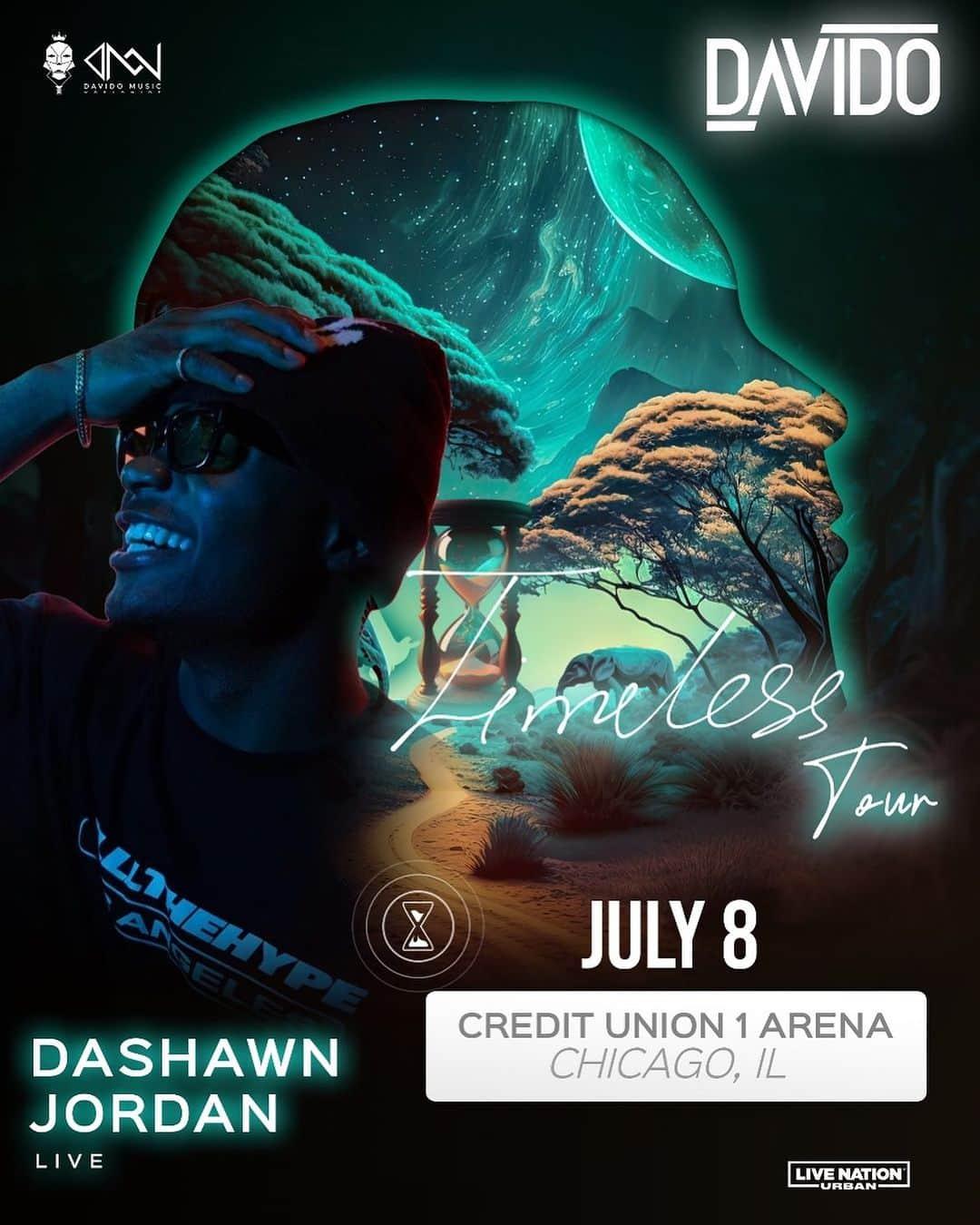 ダショーン・ジョーダンさんのインスタグラム写真 - (ダショーン・ジョーダンInstagram)「🚨BIG NEWS ALERT🚨   Blessed to announce the kid is opening up for @davido on his Timeless Tour @ Credit Union 1 Arena in Chicago!  If somebody told me years ago I’d be sharing the stage with one of the BIGGRET afrobeat artists, I still wouldn’t believe it. 🤯 Big love to my big sis @sheilaozons and the fam @afrozons for this oppurtunity.🤎 Crazy because I was just here in chicago at the same arena for @sls .  THIS TIME we back to perform with @livenationurban ! Dreamed about these moments and it’s all happening , All praise to my the man above and my team @dfrntrecords !  🙏🏾✨  Calling all my Chicago fam, Pop out and come vibe with the kid! Let’s fill the room up with vibes and have a good time!! LINK IN BIO for tickets! 🕺🏾」7月7日 2時30分 - dashawnjordan