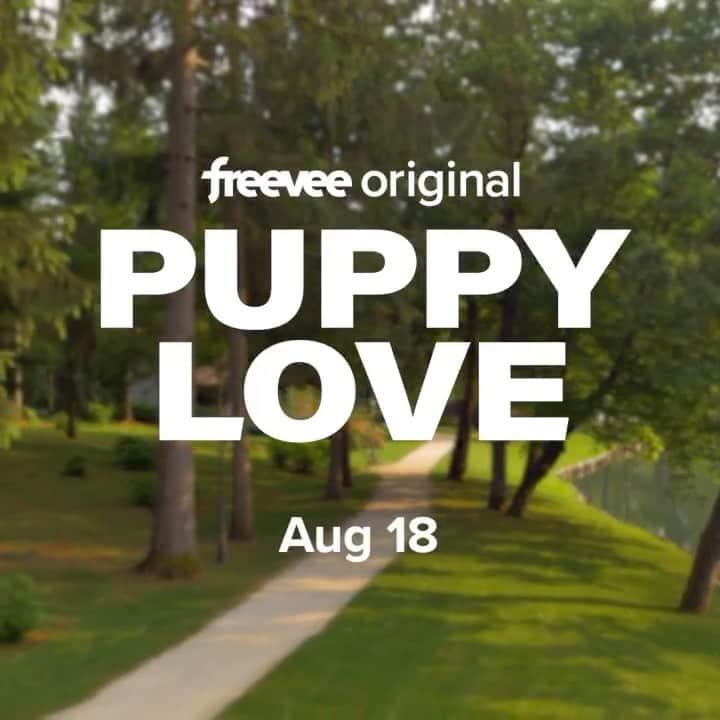 ルーシー・ヘイルのインスタグラム：「Puppy Love coming to @amazonfreevee August 18th 🤍」