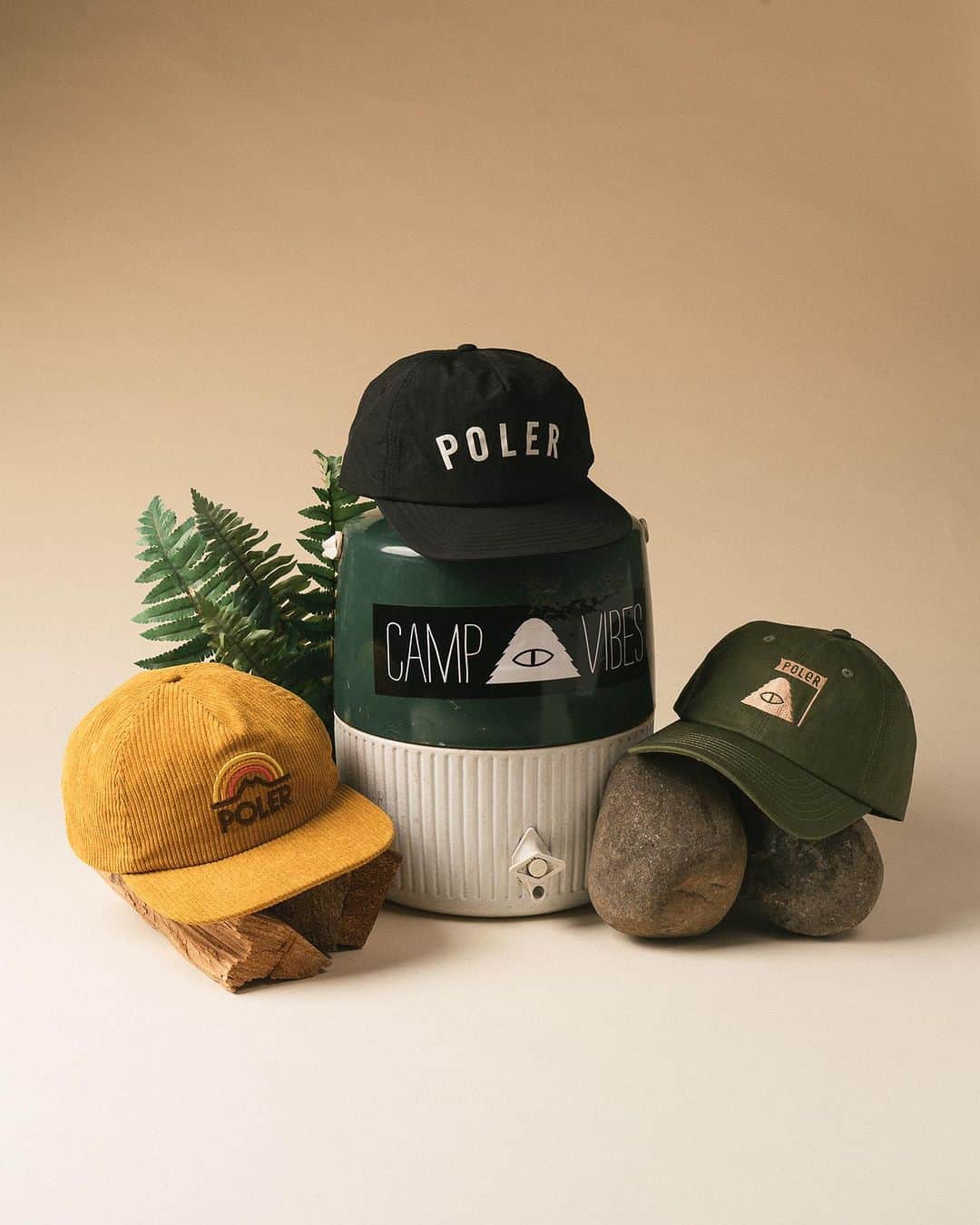 Poler Outdoor Stuffのインスタグラム：「Getcha your hat game on!  Brimmed caps for all sizes of noggins, the selection is deep, head over to the dot com & freshen up your summer hat wardrobe  #campvibes」