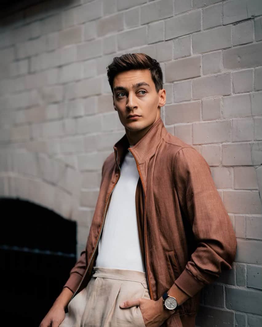 IWCのインスタグラム：「Stopped off at the @iwcwatches_uk boutique in London ahead of the British Grand Prix. Thanks for having me guys.  #TheReference #IWCracing」