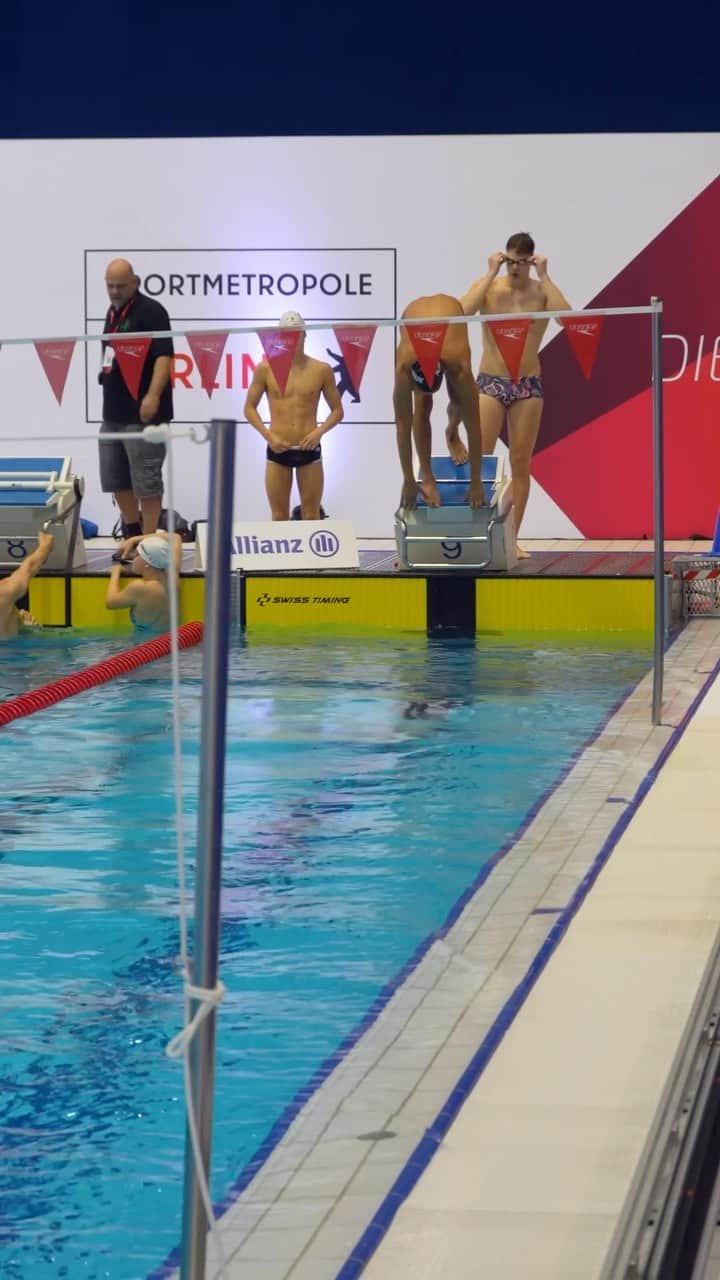 チャド・ルクロのインスタグラム：「Always lovely to see @chadleclos92 and watch his start that I could liken to ‘Bambi on ice’  Chad won the 100 fly and 4x200 Free relay today at German Nationals for @sgfrankfurt」