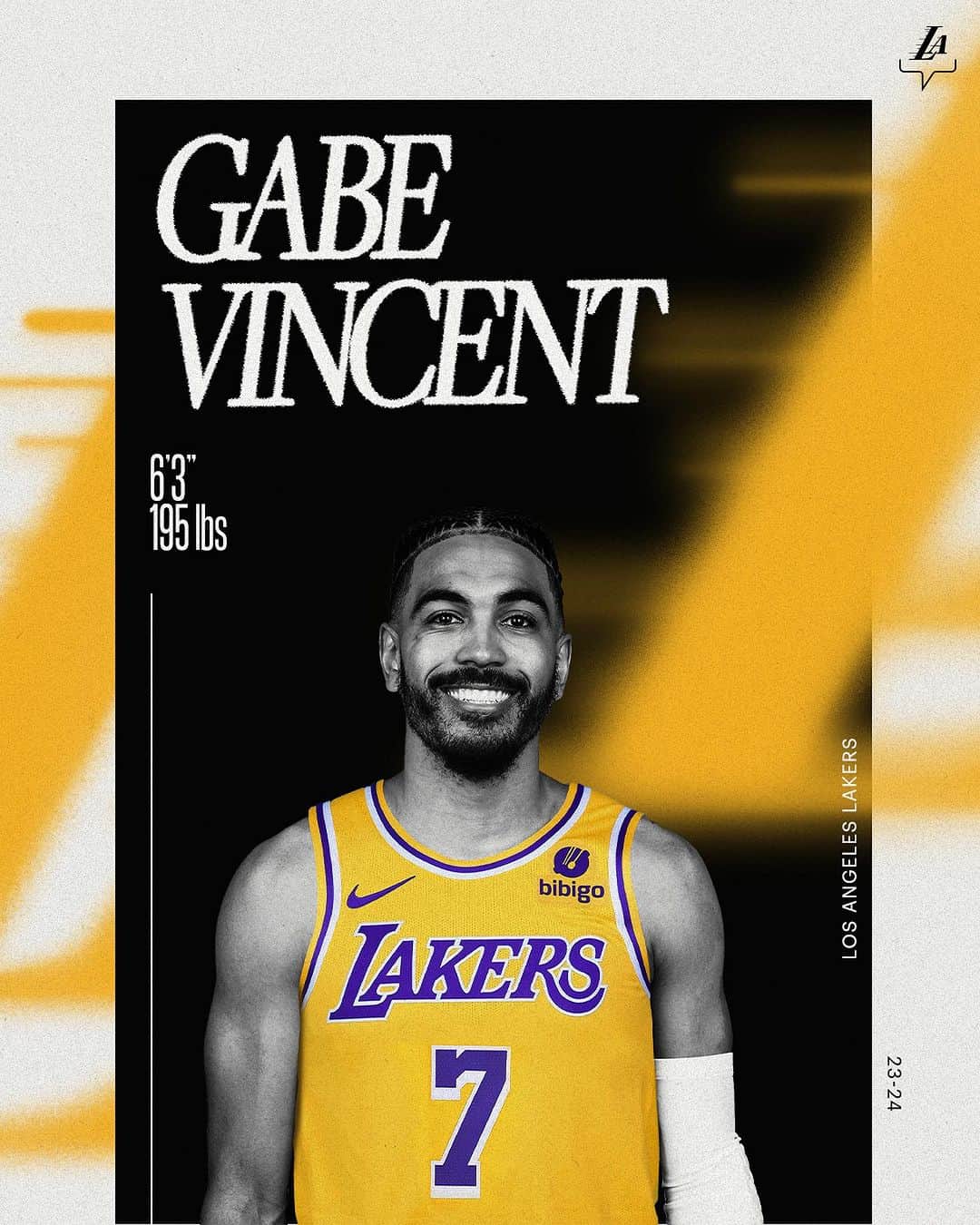 Los Angeles Lakersさんのインスタグラム写真 - (Los Angeles LakersInstagram)「OFFICIAL: Welcome to the Lake Show, @iamgabevincent2!」7月7日 3時45分 - lakers