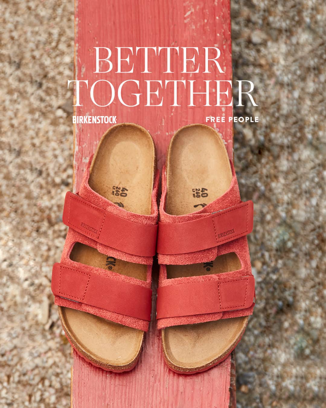 freepeopleのインスタグラム：「Feel the footbed. Link in bio to shop the new Uji Birkenstock, an exclusive collection in partnership with Birkenstock.」