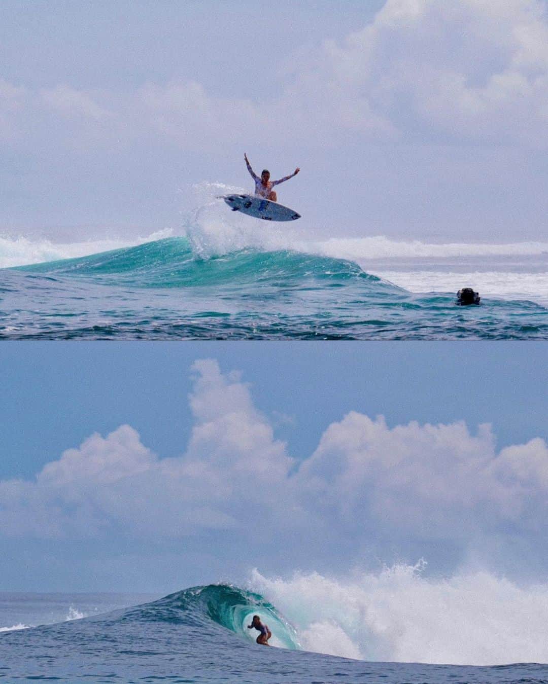 ココ・ホウさんのインスタグラム写真 - (ココ・ホウInstagram)「What Mentawaii boat trips look like vs. What Im actually doing between surfs 🍫👧🍿 all captures by @laynestratton」7月7日 4時05分 - xococoho