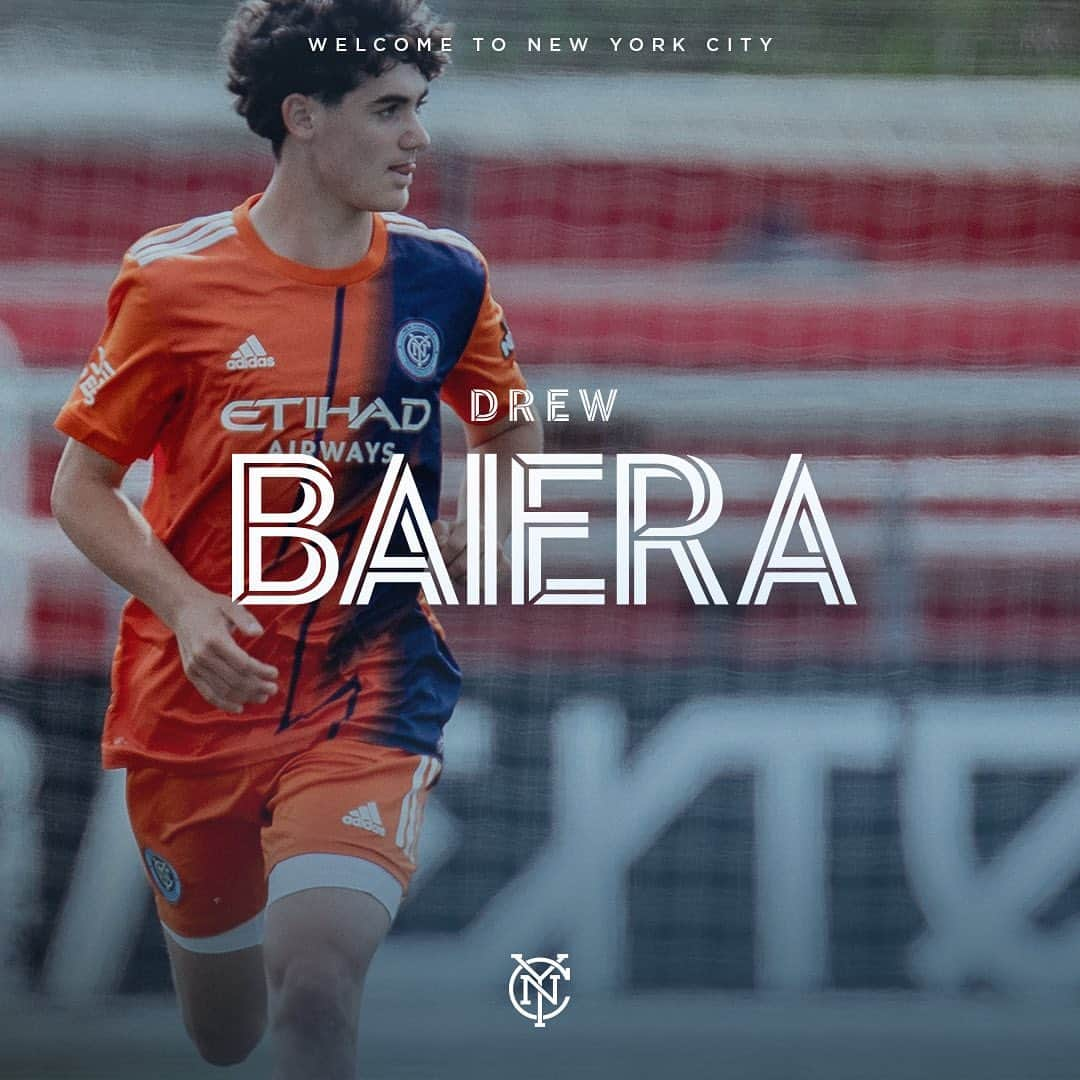 ニューヨーク・シティFCさんのインスタグラム写真 - (ニューヨーク・シティFCInstagram)「From @NYCFCYouth to the First Team ✍️  16-year-old Defender @drewbaiera2 becomes the 12th Homegrown signing in #NYCFC history 🗽」7月7日 4時26分 - nycfc