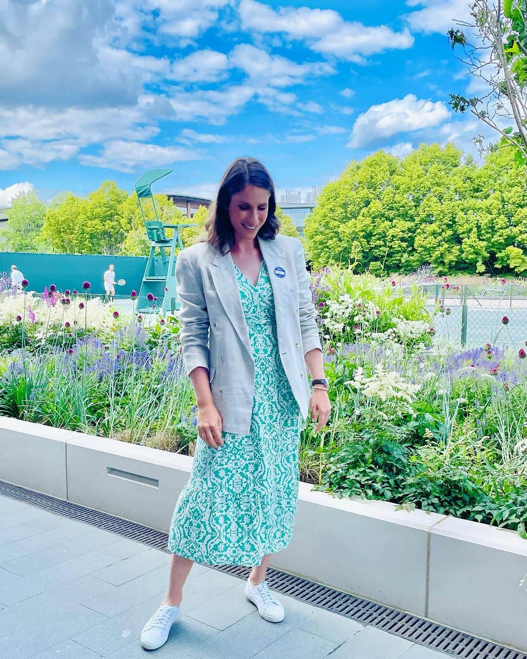 ジョアンナ・コンタさんのインスタグラム写真 - (ジョアンナ・コンタInstagram)「First family @wimbledon 💜💚」7月7日 4時45分 - johannakonta