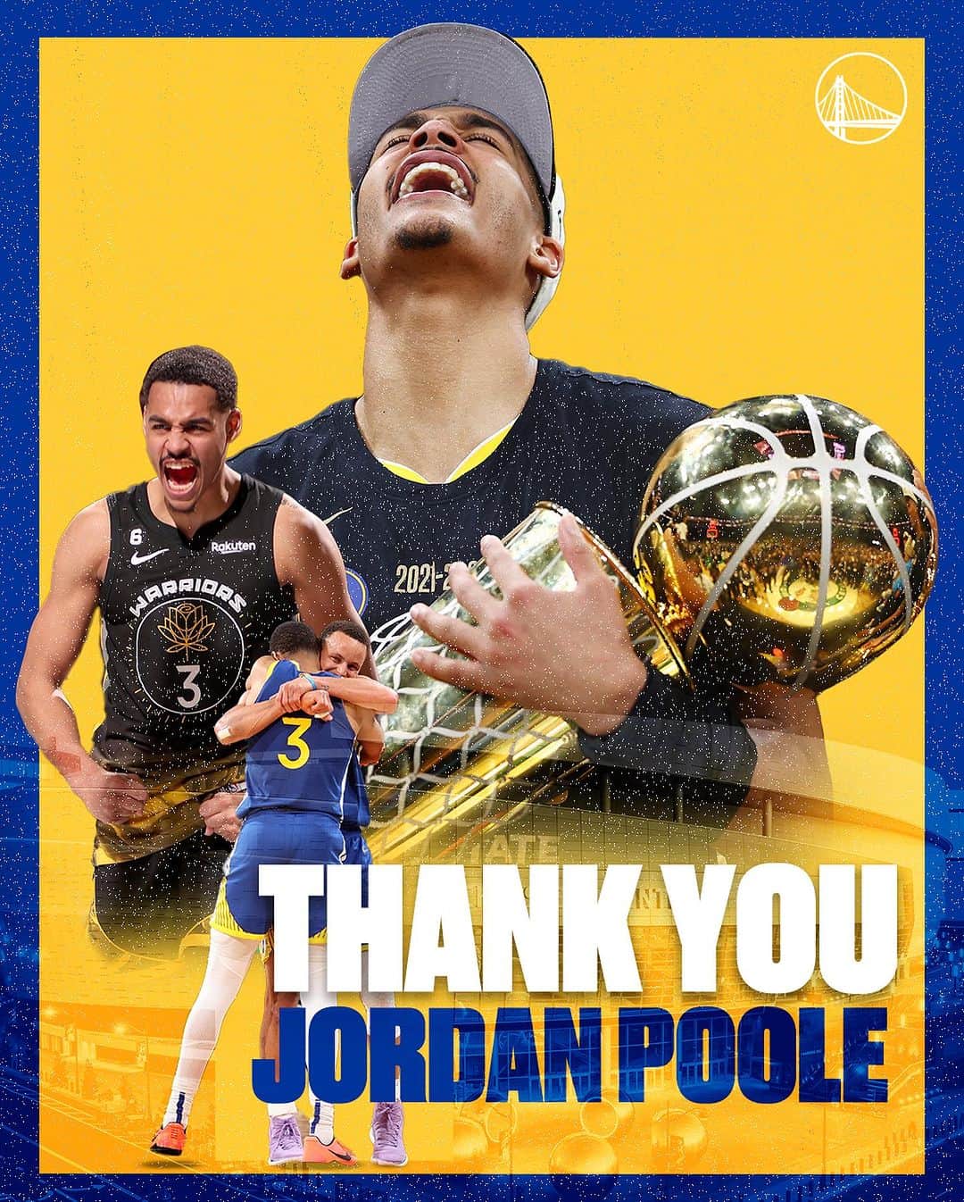 ゴールデンステート・ウォリアーズのインスタグラム：「Champ.  Thank you, Jordan」