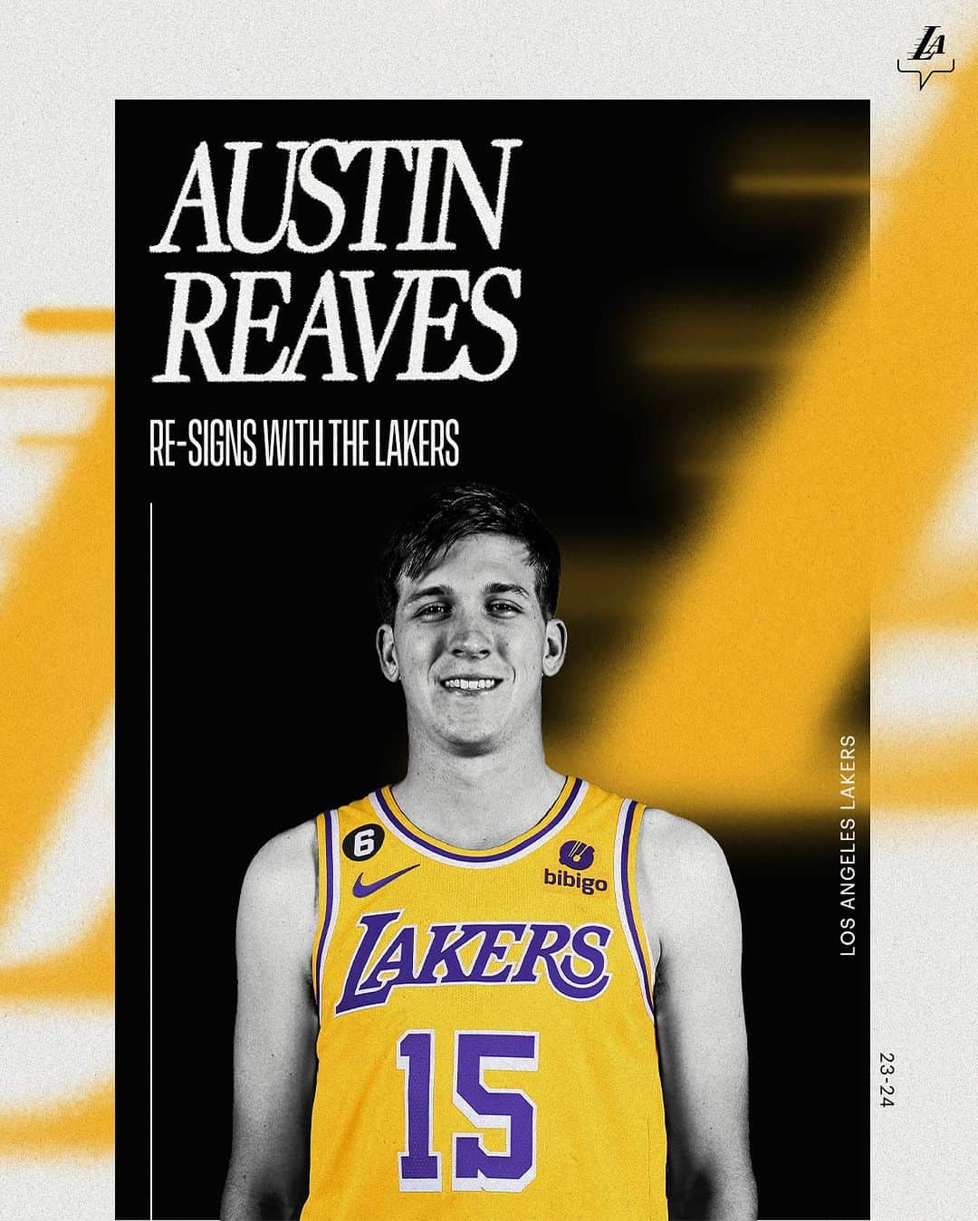 Los Angeles Lakersさんのインスタグラム写真 - (Los Angeles LakersInstagram)「OFFICIAL: Austin Reaves is staying a Laker」7月7日 5時00分 - lakers