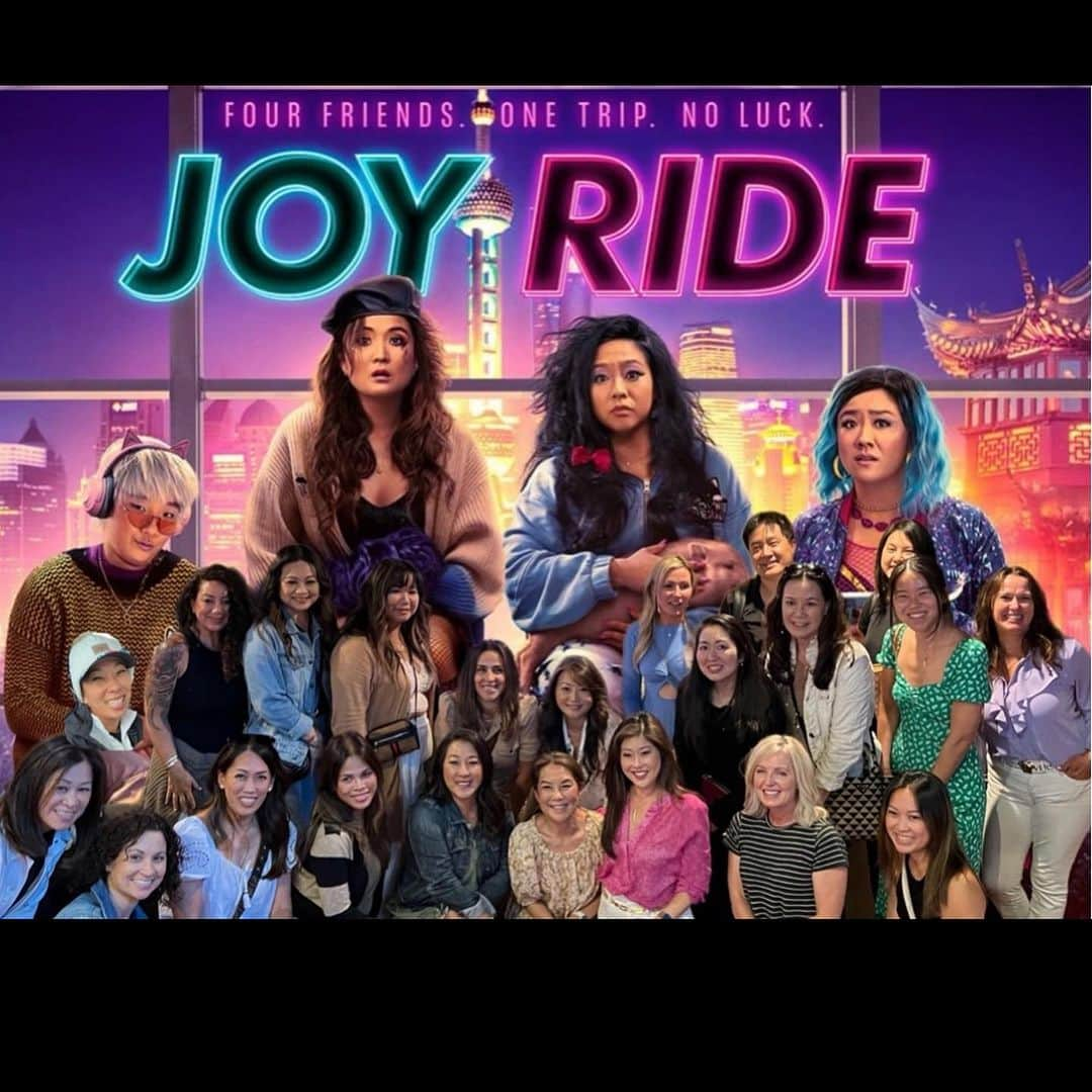 クリスティー・ヤマグチのインスタグラム：「Are you up for some really good belly laughs…go see @joyridemovie ! 😆🤣😳🥹all of those emotions. These ladies are 🔥Thank you @alliedglobalmarketing for this screening. Let’s give ‘Em a big opening weekend!!! #joyridemovie #karanoIG」