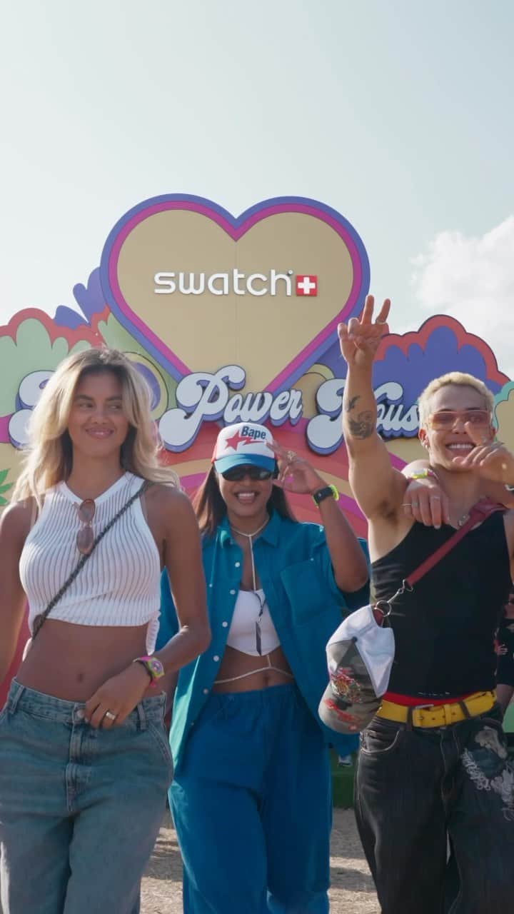 Swatchのインスタグラム：「It‘s the last stop of the festival tour and we are at Openair Frauenfeld! 💛🖤 #SwatchLovesMusic」