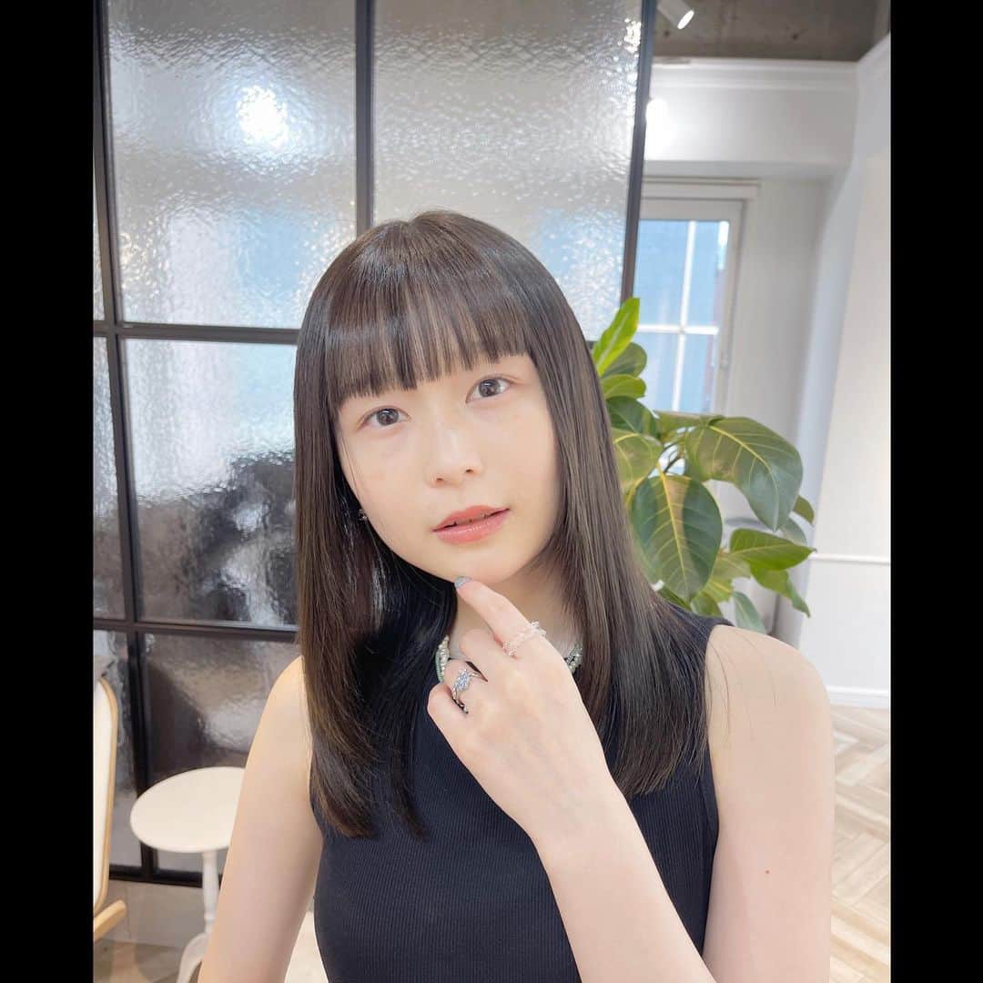 久保瑠佳のインスタグラム：「🦎🖤 ✂︎ @jun_mizoguchi ˊ˗」