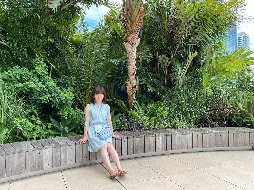 山本かおりのインスタグラム：「夏🥰🌈🍉  #夏 #summer #夏の思い出 #空 #夏夏　#여름 #여름옷 #yokohama #요코하마」