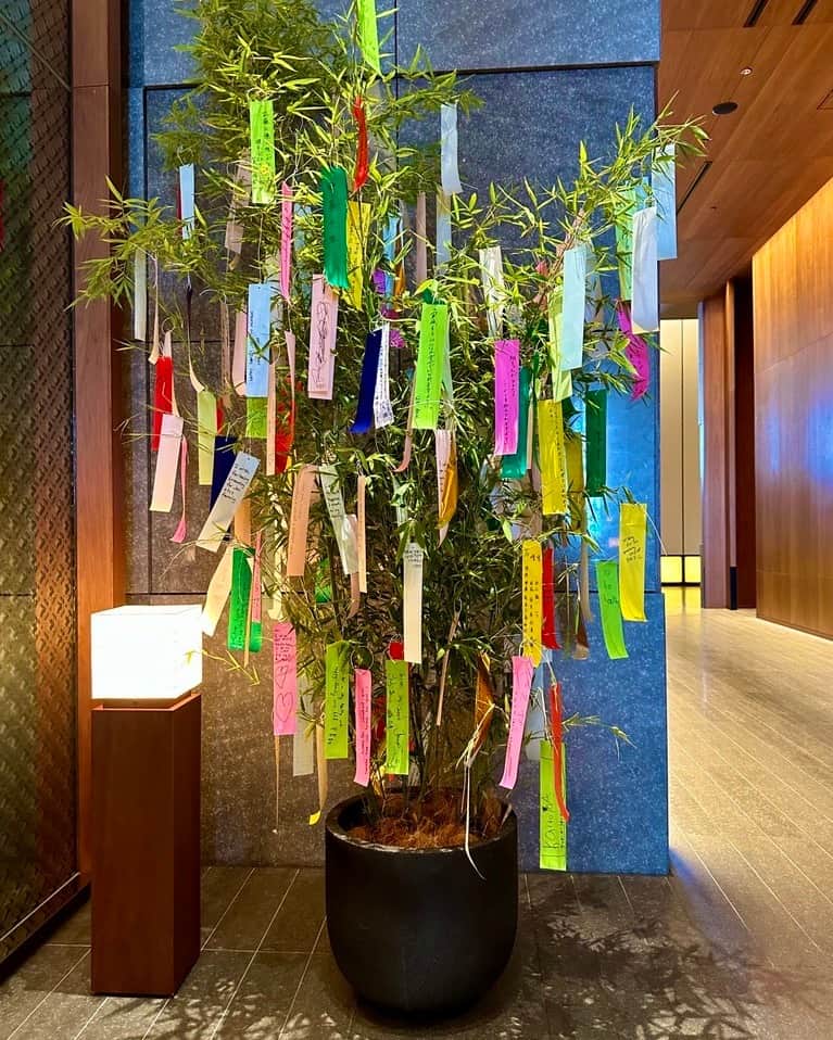 Andaz Tokyo アンダーズ 東京さんのインスタグラム写真 - (Andaz Tokyo アンダーズ 東京Instagram)「アンダーズ ラウンジにて皆様の願い事を飾る短冊をご用意しています☺️七夕の夜、皆様の願いが叶いますように🎋🌌  Celebrate ‘Tanabata’, also known as the Star Festival, by making and writing your wish on a colourful paper and hang it on the bamboo at the Andaz Lounge. ☺️ We hope your wishes will come true on this Tanabata night. 🎋🌌  #短冊飾り #たなばた飾り #七夕飾り #アンダーズラウンジ #七夕祭り🎋 #ラグジュアリーホテル　#ライフスタイルホテル #アンダーズ東京 #東京ホテル #andaztokyo #tokyo #japan #tanabata  #festival #starfestival #japaneseculture #andazlounge #culture」7月7日 12時05分 - andaztokyo
