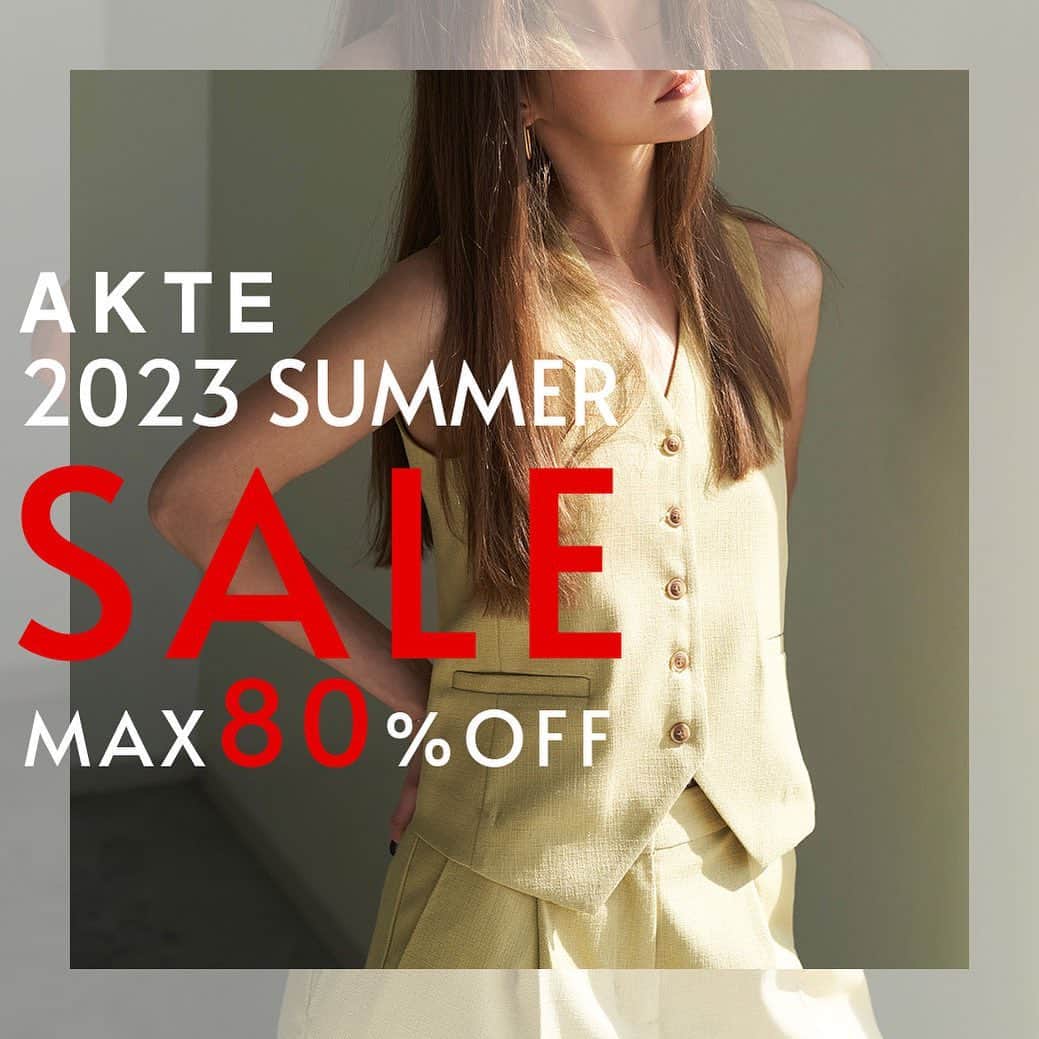 AKTEさんのインスタグラム写真 - (AKTEInstagram)「7/7 12:00〜 MAX80%サマーセールスタート！  これからの時期に活躍するアイテムを豊富にご用意しております。 また、週末限定タイムセールも開催！  あの人気アイテムがお得にお買物できるチャンスです。 この機会をお見逃しなく！  #akte #fashion #style #sale #アクテ」7月7日 13時21分 - akte_official