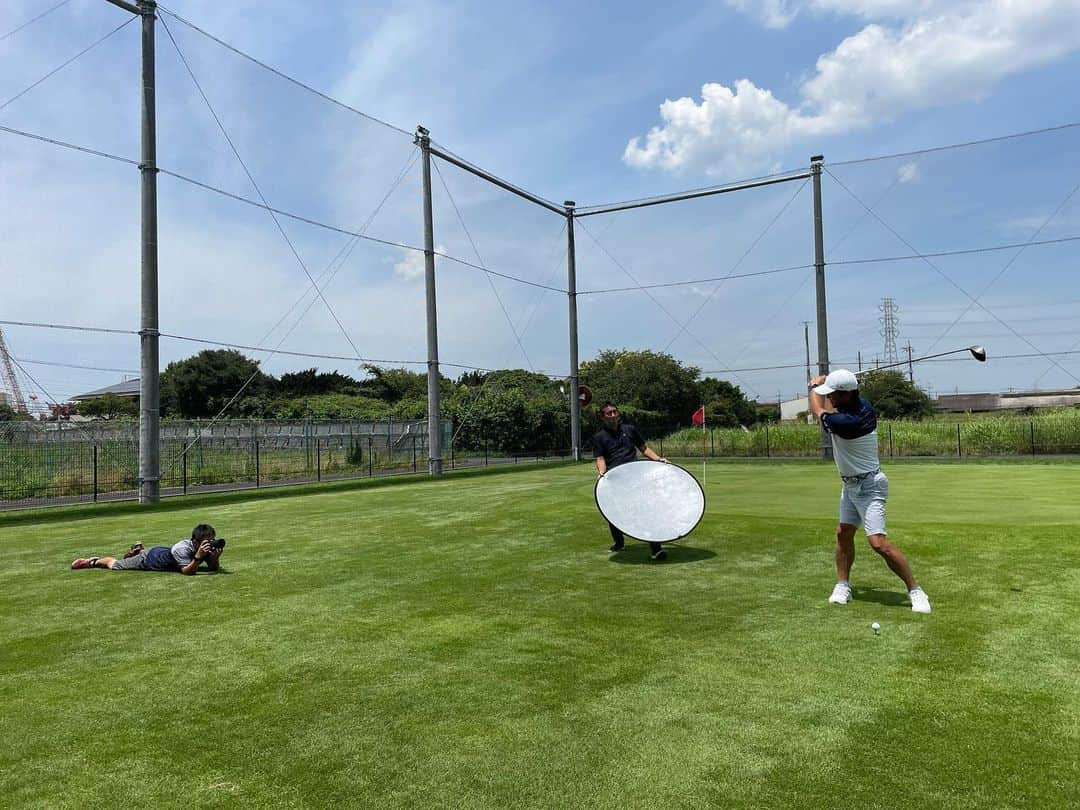 横田英治さんのインスタグラム写真 - (横田英治Instagram)「本日はゴルフダイジェストさんの撮影📸  #ゴルフダイジェスト  #ヒールクリーク  #グラファイトデザイン  #イオミック  #ロイヤルコレクション  #グラインドスタジオ  #トラックマン」7月7日 13時40分 - eiji.17