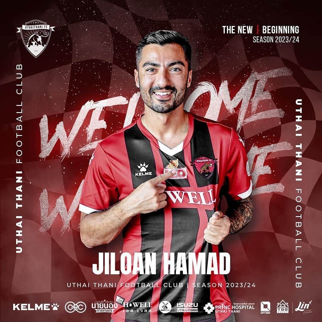 イロアン・ハマドのインスタグラム：「New chapter! Can’t wait to step on the pitch and represent this great club 🙌🏽🇹🇭」